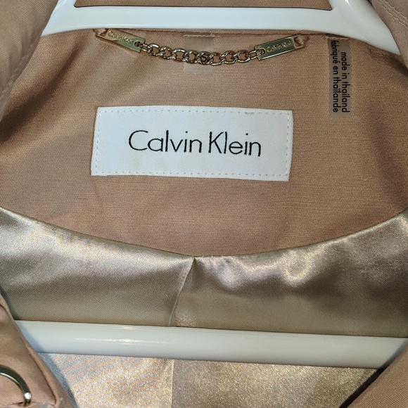 Calvin Klein Double Breasted Trench Rain Jacket - Picture 5 of 5